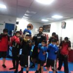 kids boys boxing pose